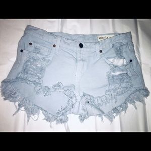 Pistola Distressed Jean Shorts